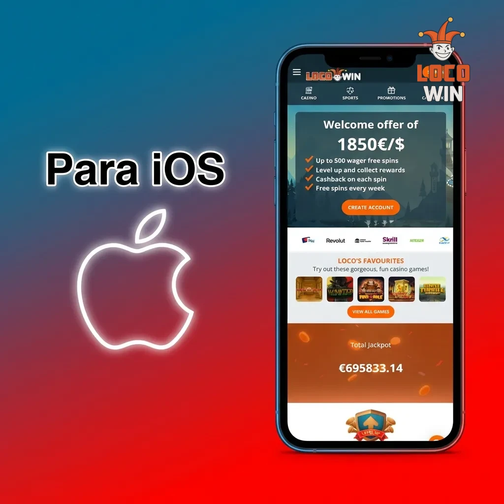 Pasos para descargar e instalar la aplicación Locowin en dispositivos iOS desde el App Store