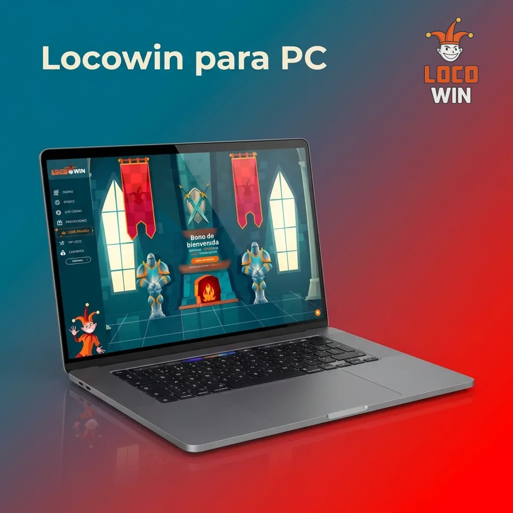 Locowin casino platform displayed on PC browser showing game catalog, login interface, and deposit options